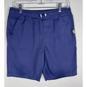 Bearpaw Mens XL Blue Cotton Elastic Waist Shorts Drawstring Casual Summer Lightw